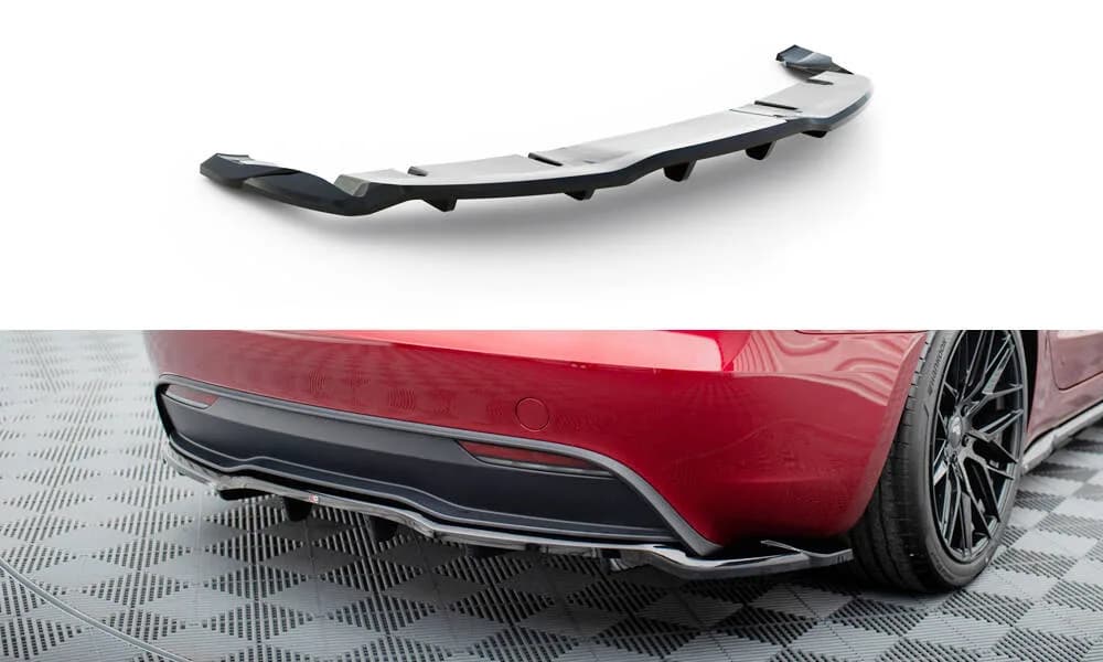 Задній сплітер (Z Dyfuzorem) V.1 Maxton Tesla Model 3 Project Highland (Facelift) - фото My Tuning Lab