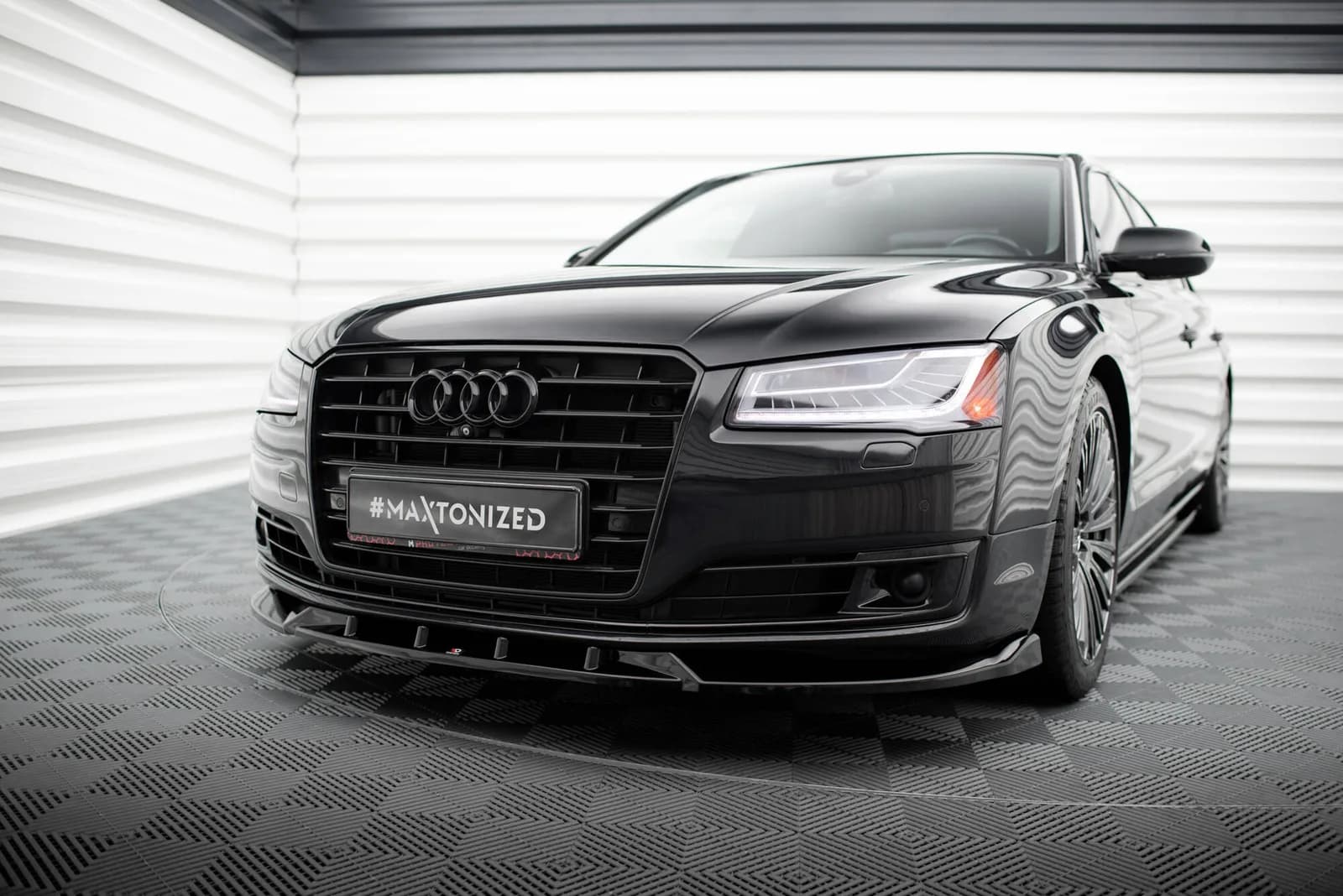 Передній сплітер Maxton Audi A8 D4 Facelift - фото My Tuning Lab