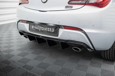Задня накладка Maxton Opel Astra GTC OPC-Line J (Wersja z pojedyńczymi Вихлопami z dwóch stron) - фото My Tuning Lab