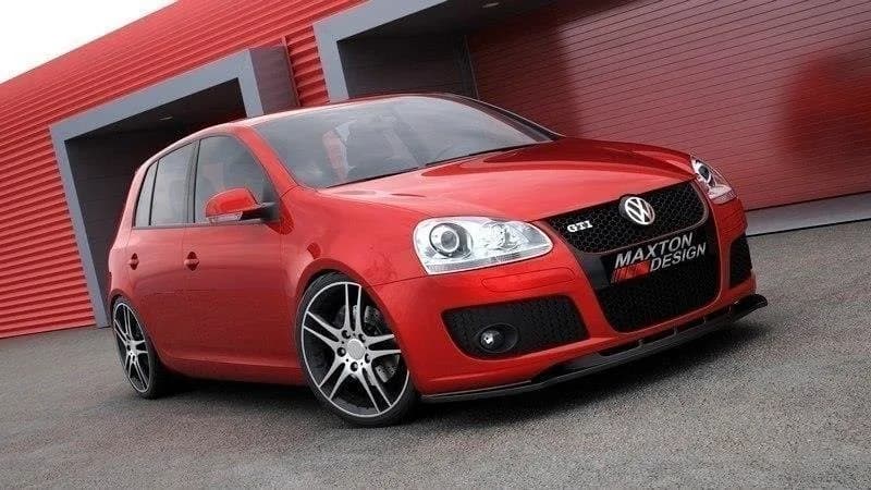 Передній сплітер Maxton Volkswagen Golf MK5 GTI (чорний глянець) - фото My Tuning Lab