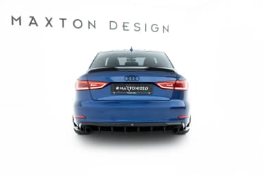 Задня накладка Maxton Audi A3 Sedan 8V (Wersja z pojedynczymi końcówkami Вихлопu po obydwu stronach) - фото My Tuning Lab