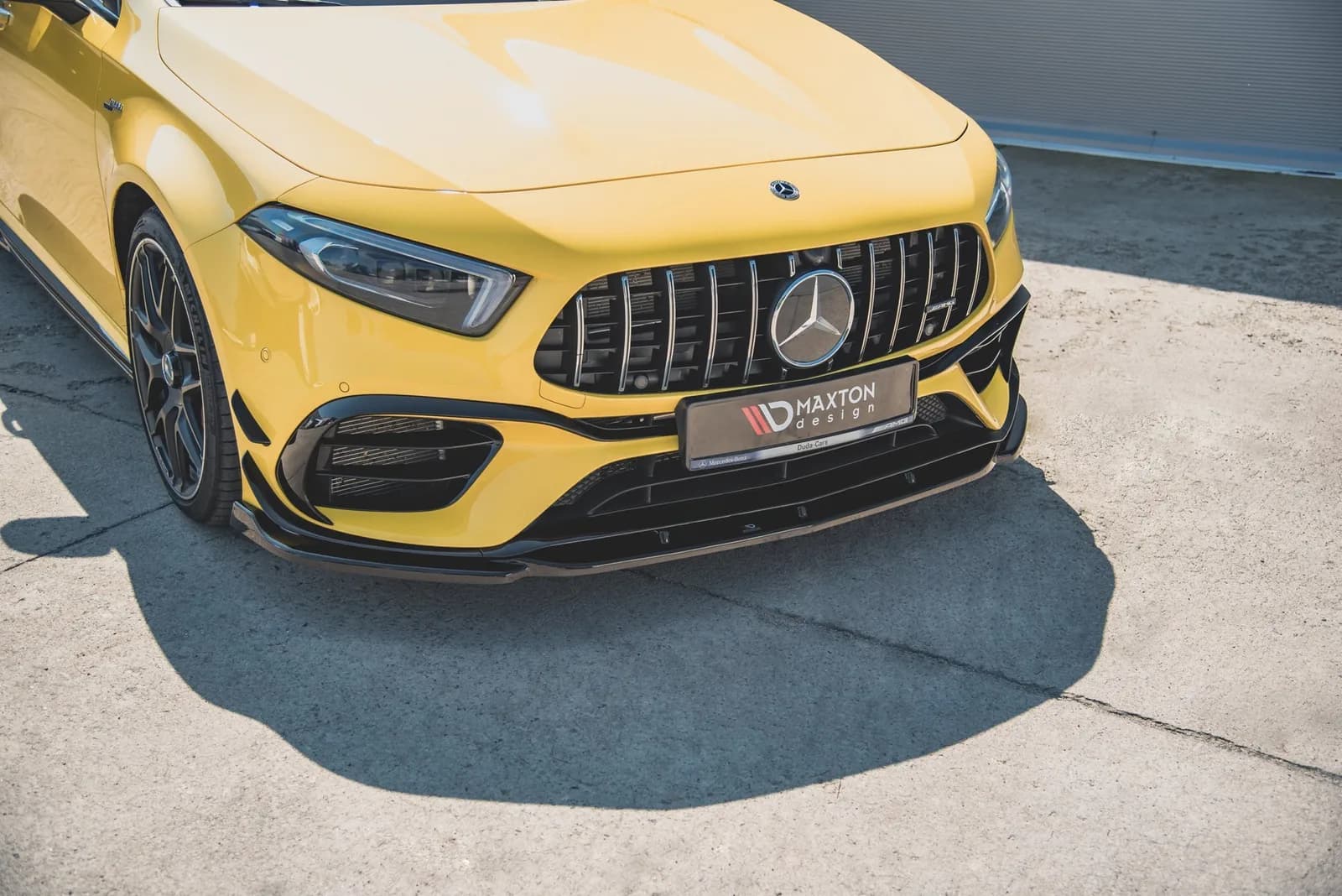 Передній сплітер V.2 Maxton Mercedes-AMG A 45 S Aero Pack W177 - фото My Tuning Lab