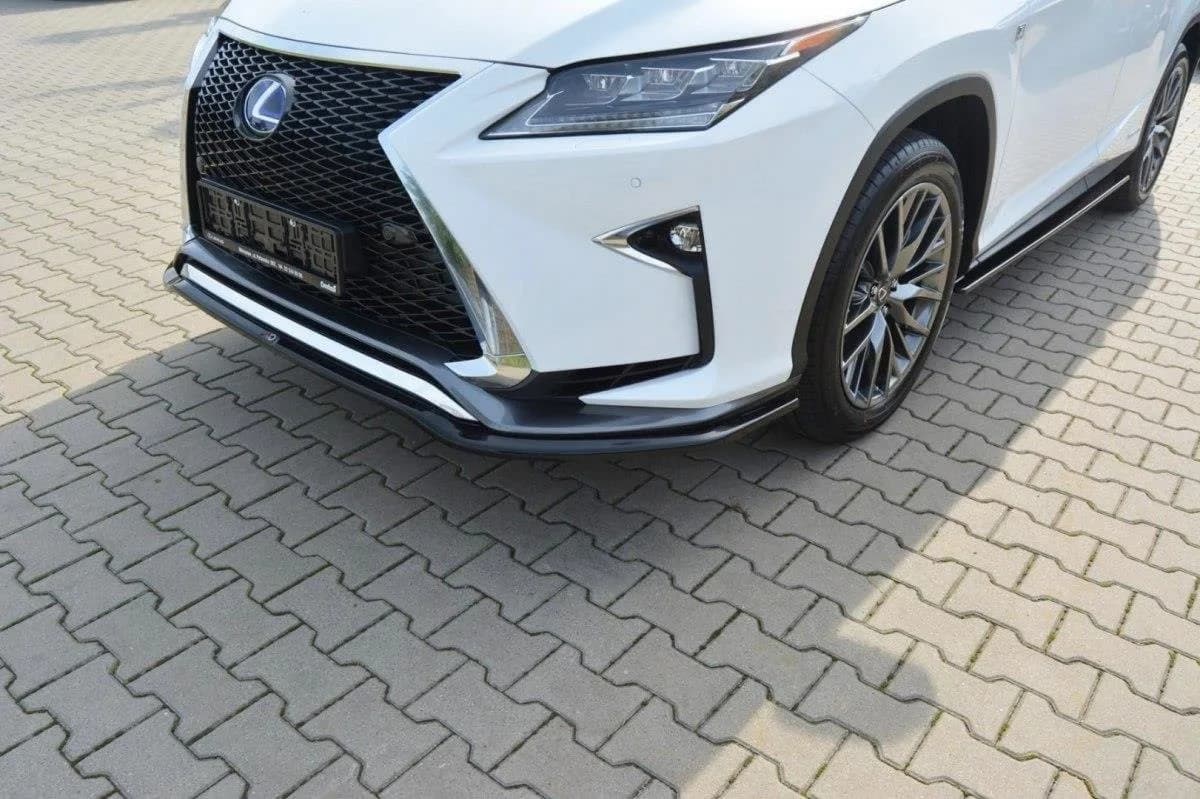 Передній сплітер Maxton V1 Lexus RX MK4 F-Sport (чорний глянець) - фото My Tuning Lab