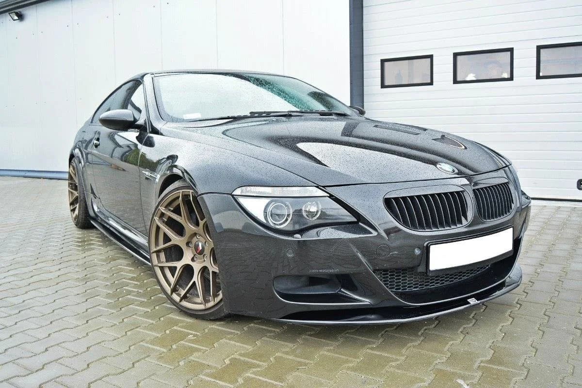 Передній сплітер Maxton V1 BMW M6 E63 (чорний глянець) - фото My Tuning Lab
