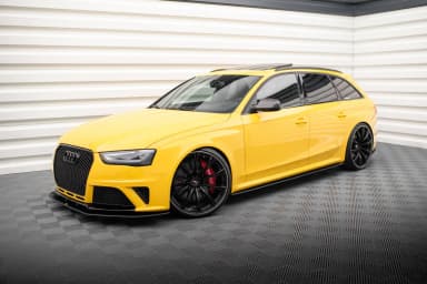 Накладки на пороги Street Pro Maxton Audi RS4 B8 - фото My Tuning Lab