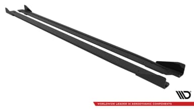 Накладки на пороги Street Pro V.2 + Flaps Maxton Audi S3 Sportback / A3 S-line Sportback 8Y / 8Y Facelift - фото My Tuning Lab
