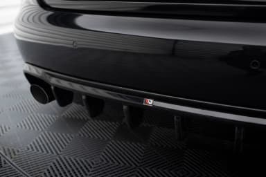 Задня накладка Maxton Audi A4 B8 (версія з одинарними вихлопами з двох сторін) - фото My Tuning Lab