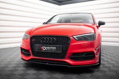 Канарди (аеродинамічні накладки переднього бампера) Maxton Audi S3 / A3 S-Line 8V Sedan / Cabrio - фото My Tuning Lab