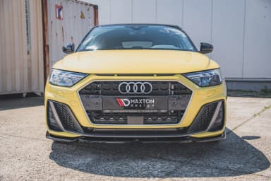 Передній сплітер Maxton V3 Audi A1 S-Line GB (чорний глянець) - фото My Tuning Lab