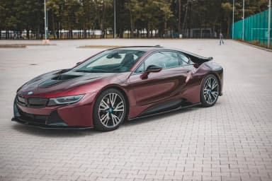 Накладки на пороги Maxton BMW i8 (чорний глянець) - фото My Tuning Lab