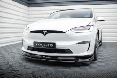Передній сплітер V.1 Maxton Tesla Model X Mk1 Facelift - фото My Tuning Lab