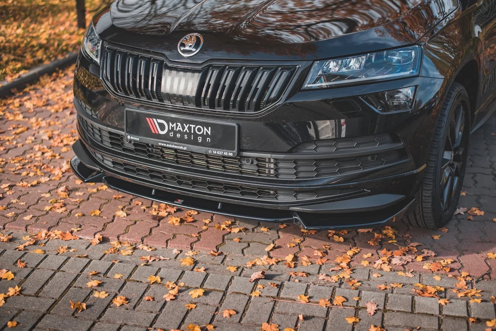 Передній сплітер Maxton Skoda Karoq Sportline - фото My Tuning Lab