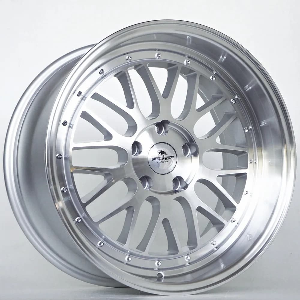 Легкосплавний диск 19" Forzza Spot 19x10 ET30 5x120 срібний лицьова частина Machined - фото My Tuning Lab