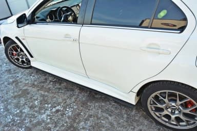 Накладки на пороги Racing Maxton Mitsubishi Lancer Evo X - фото My Tuning Lab