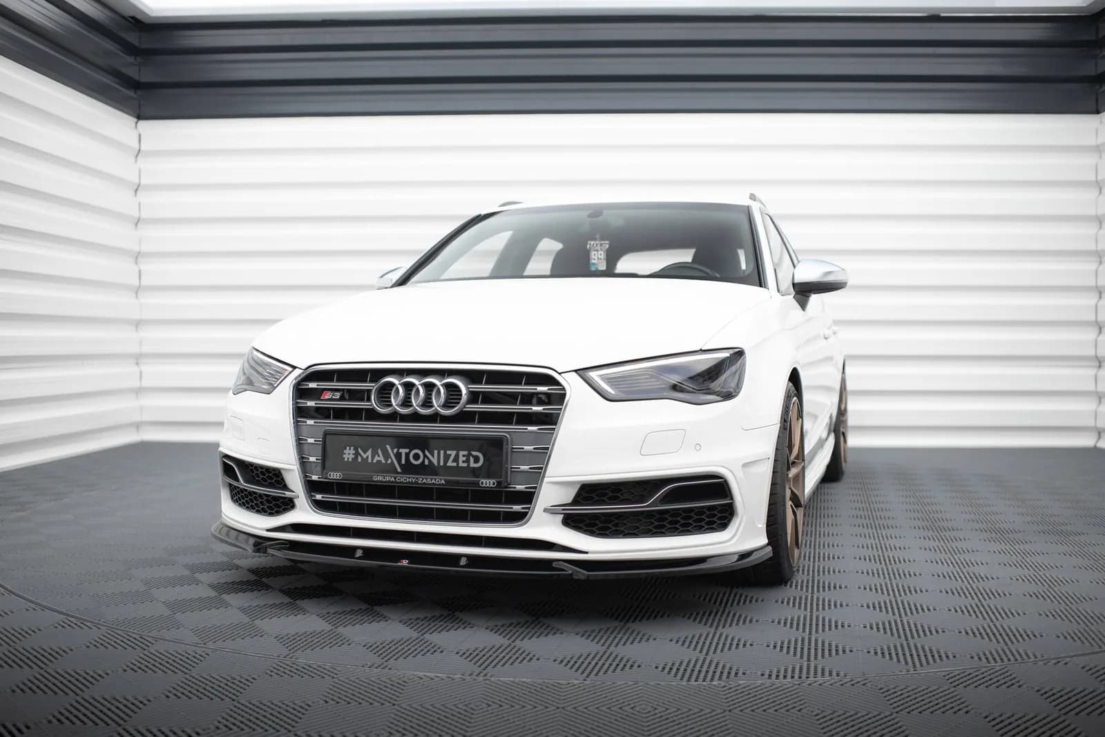 Передній сплітер V.2 Maxton Audi S3 / A3 S-Line Sportback / Hatchback 8V - фото My Tuning Lab