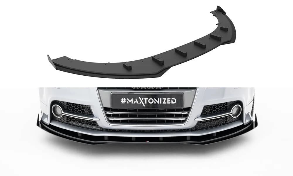 Передній сплітер Street Pro + Flaps Maxton Audi TT S / TT S-Line 8J Facelift - фото My Tuning Lab