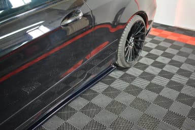 Накладки на пороги Maxton Mercedes-Benz E-Class W207 Coupe AMG-Line (чорний глянець) - фото My Tuning Lab