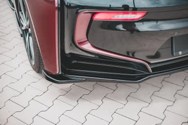 Задній сплітер środkowy Maxton BMW i8 (чорний глянець) - фото My Tuning Lab