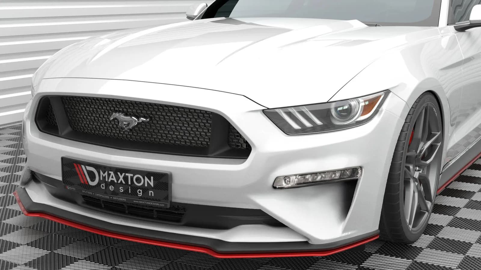 Передній сплітер V.2 Maxton Ford Mustang Mk6 Facelift - фото My Tuning Lab