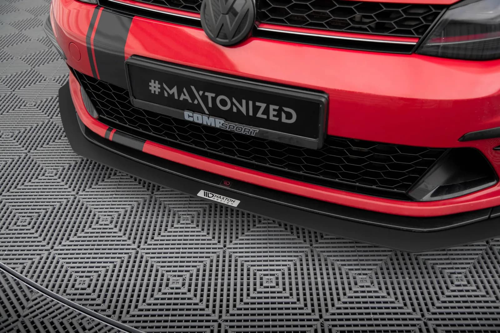 Передній сплітер Maxton Racing Volkswagen Golf MK7 GTI Clubsport - фото My Tuning Lab