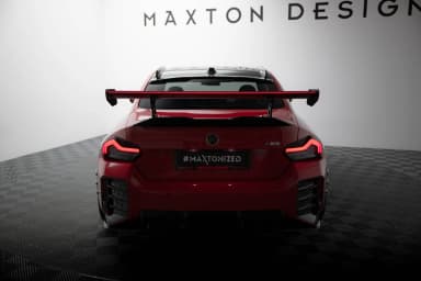 Karbonowy Spoiler Z Wewnętrznymi Wspornikami + LED Maxton BMW M2 G87 - фото My Tuning Lab