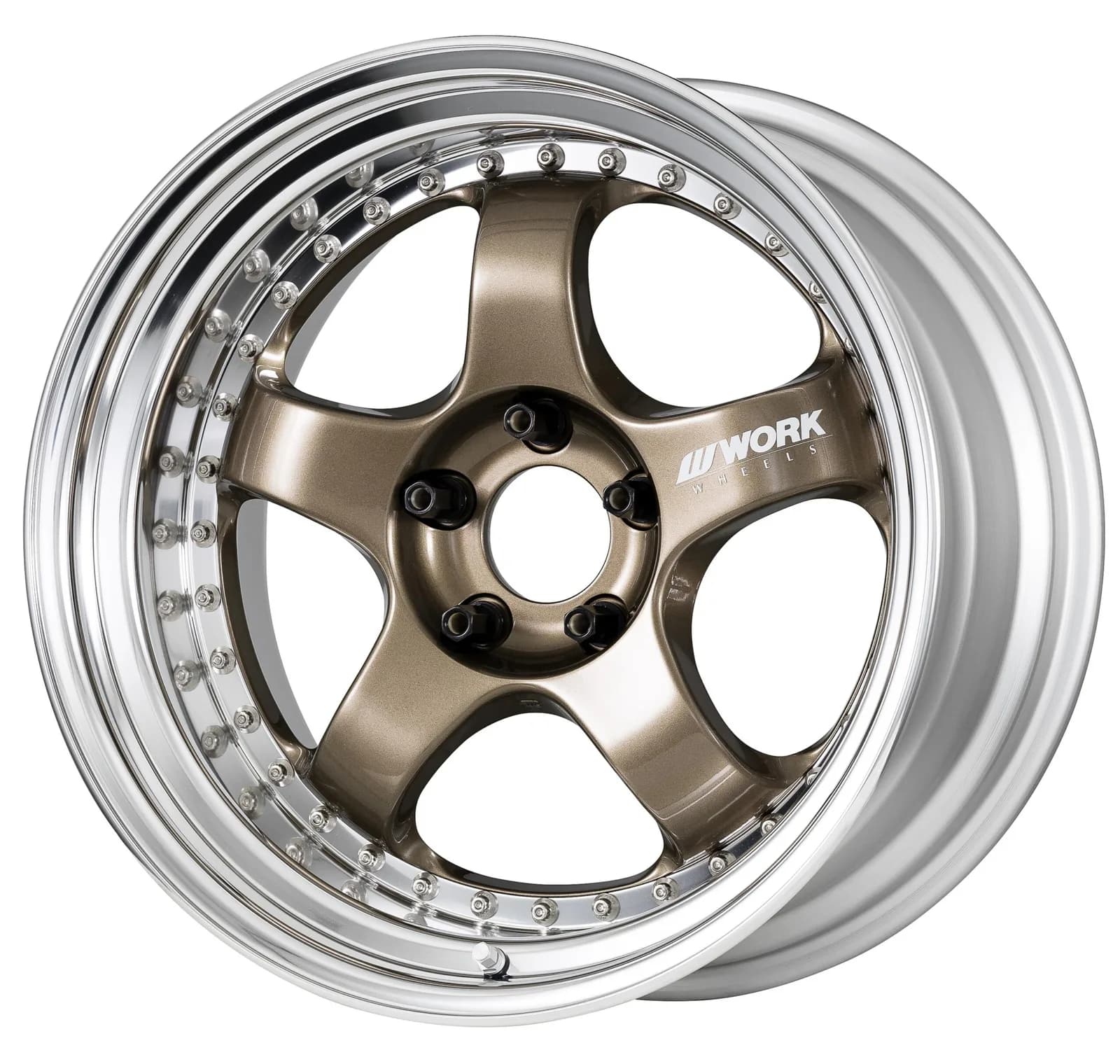 Легкосплавний диск 18" Work Wheels Meister S1-3P 18x8 BLANK Titanium бронза (HPG) - фото My Tuning Lab