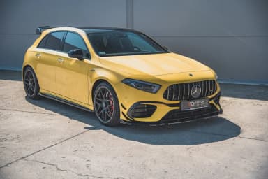 Передній сплітер V.2 Maxton Mercedes-AMG A 45 S Aero Pack W177 - фото My Tuning Lab