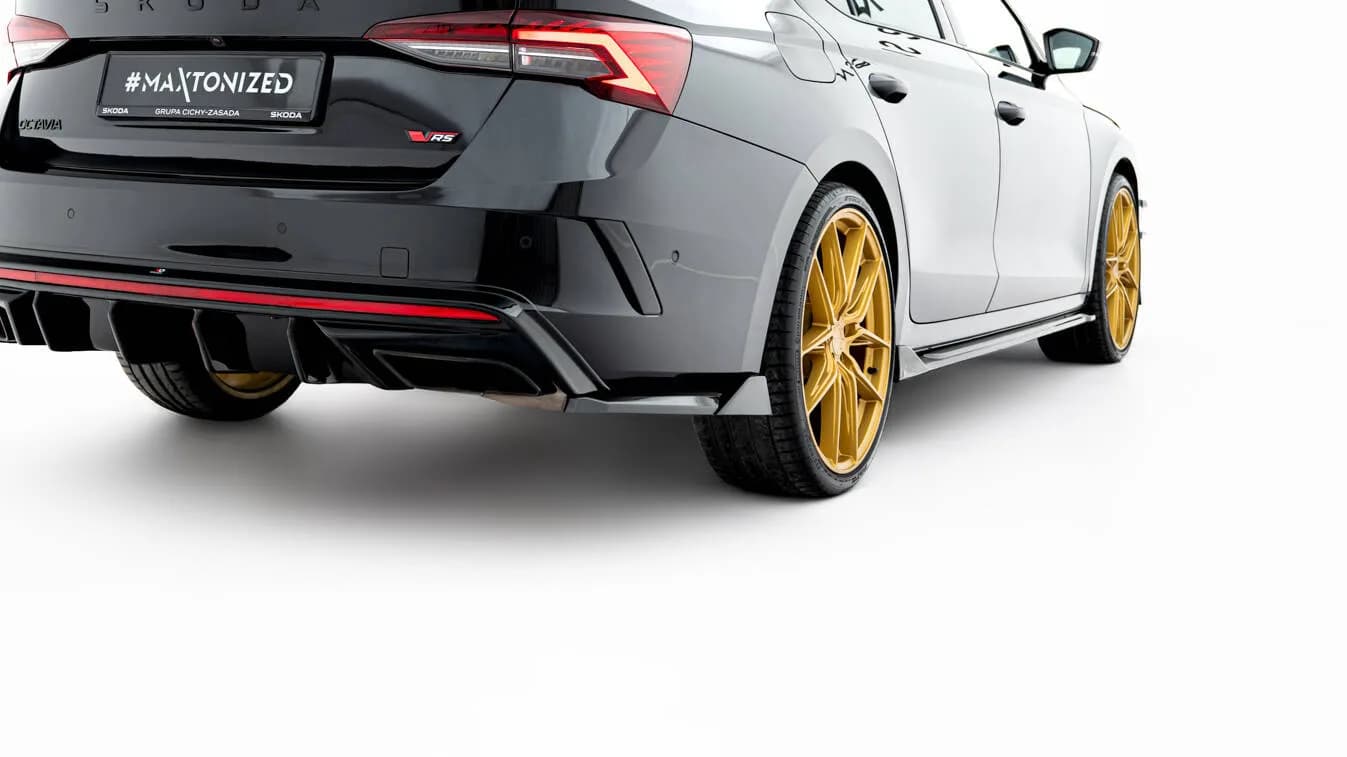 Задні сплітери Boczne V.8 Maxton Skoda Octavia RS Liftback / Combi Mk4 / Mk4 Facelift - фото My Tuning Lab
