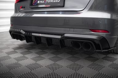 Задня накладка Maxton Audi S3 Sportback 8V Facelift - фото My Tuning Lab