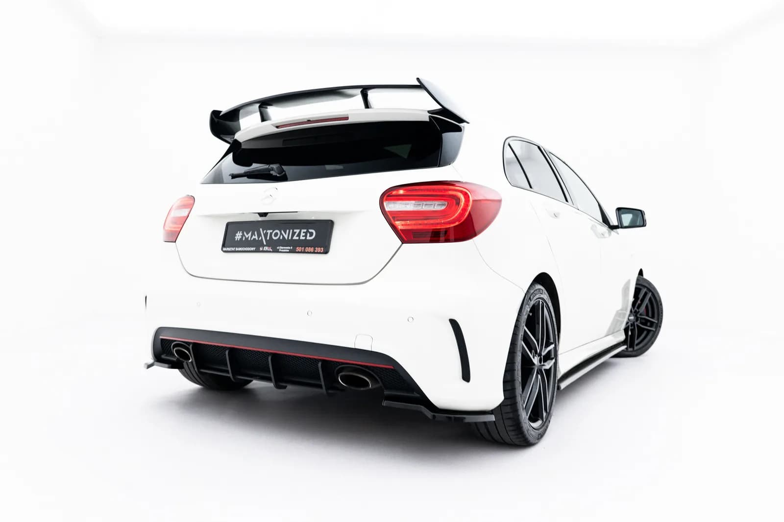 Задній дифузор Street Pro Maxton Mercedes-Benz A AMG-Line W176 - фото My Tuning Lab