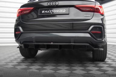 Задній сплітер (Z Dyfuzorem) Maxton Audi Q3 Sportback F3 - фото My Tuning Lab
