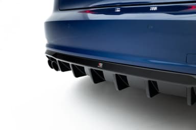 Задня накладка Maxton Audi A3 Sedan 8V (Wersja z podwójną końcówką Вихлопu z jednej strony) - фото My Tuning Lab