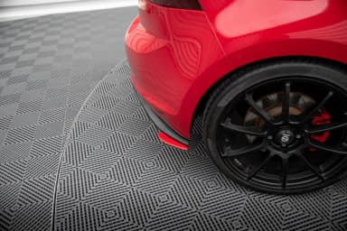 Задні сплітери boczne Maxton Volkswagen Golf MK7 GTI Clubsport (червоний) - фото My Tuning Lab