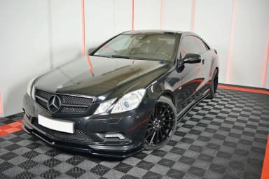 Накладки на пороги Maxton Mercedes-Benz E-Class W207 Coupe AMG-Line (чорний глянець) - фото My Tuning Lab
