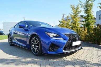 Передній сплітер Maxton V1 Lexus RC F (чорний глянець) - фото My Tuning Lab