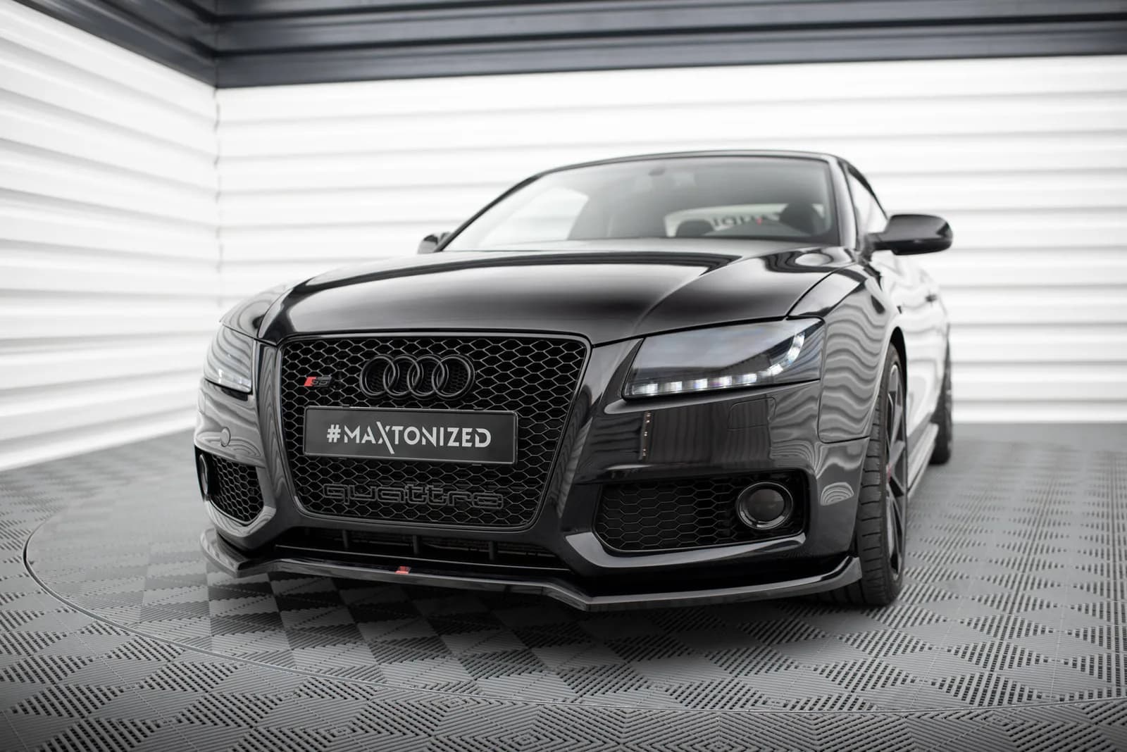 Передній сплітер V.3 Maxton Audi S5 / A5 S-Line 8T - фото My Tuning Lab