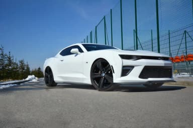 Накладки на пороги Maxton Chevrolet Camaro 6 Phase I 2SS Coupe (чорний глянець) - фото My Tuning Lab