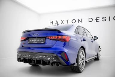 Задні сплітери Boczne Street Pro + Flaps Maxton Audi S3 Sedan 8Y Facelift - фото My Tuning Lab