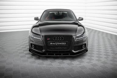 Передній сплітер Street Pro + Flaps Maxton Audi S5 / A5 S-Line 8T - фото My Tuning Lab