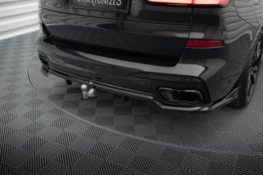 Задній центральний сплітер з дифузором Maxton BMW X7 M-пакет G07 Facelift - фото My Tuning Lab