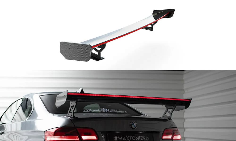 Karbonowy Spoiler Z Zewnętrznymi Wspornikami + LED Maxton BMW 3 / M3 Coupe E92 - фото My Tuning Lab