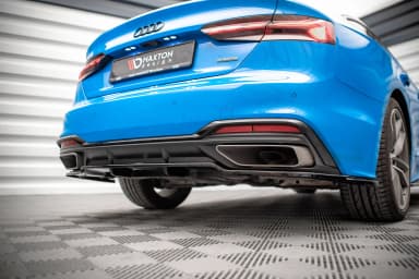 Задній сплітер (Z Dyfuzorem) Maxton Audi A5 S-Line F5 Facelift - фото My Tuning Lab