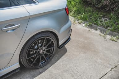 Задні сплітери boczne Maxton V2 Audi S3 Sedan 8V Facelift (чорний глянець) - фото My Tuning Lab
