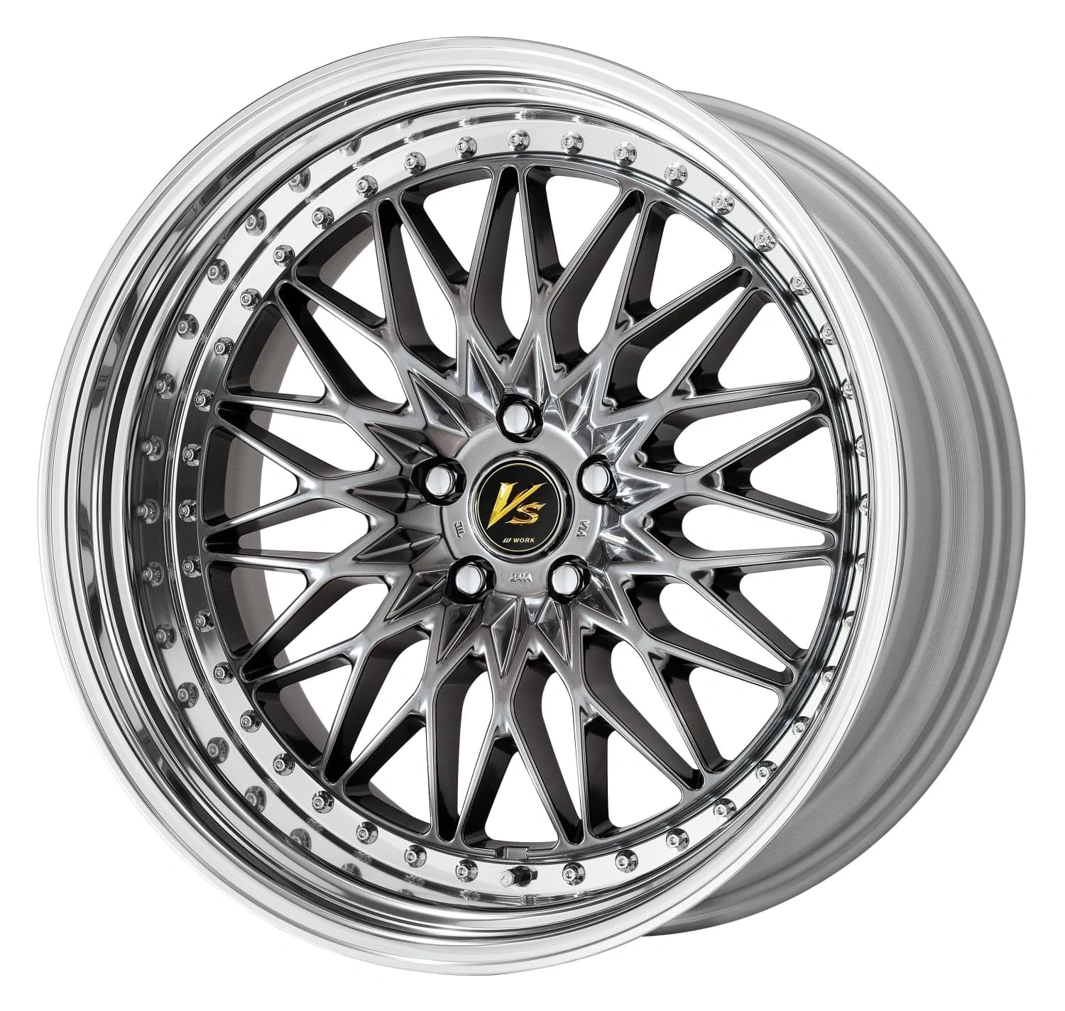 Легкосплавний диск 21" Work Wheels VS XV Step Rim 21x9,5 BLANK Brilliant срібний чорний (BSB) - фото My Tuning Lab