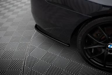 Задні сплітери boczne Maxton BMW 5 F11 M-пакет (2 pojedyncze końcówki Вихлопu) (чорний глянець) - фото My Tuning Lab