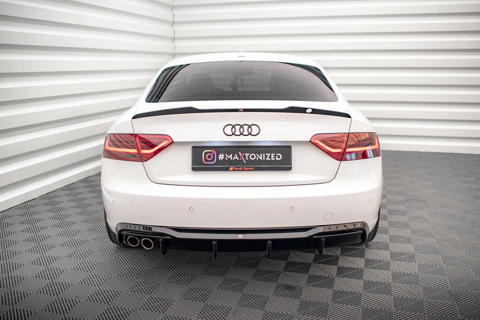 Задня накладка Maxton Audi A5 Sportback 8T Facelift (Wersja z podwójnymi Вихлопami z jednej strony) - фото My Tuning Lab