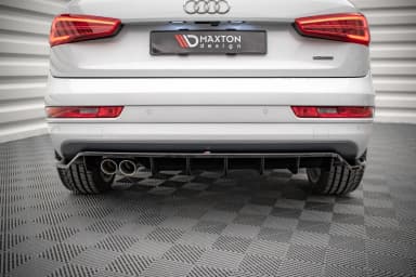 Задній сплітер (Z Dyfuzorem) Maxton Audi Q3 Sport 8U Facelift - фото My Tuning Lab