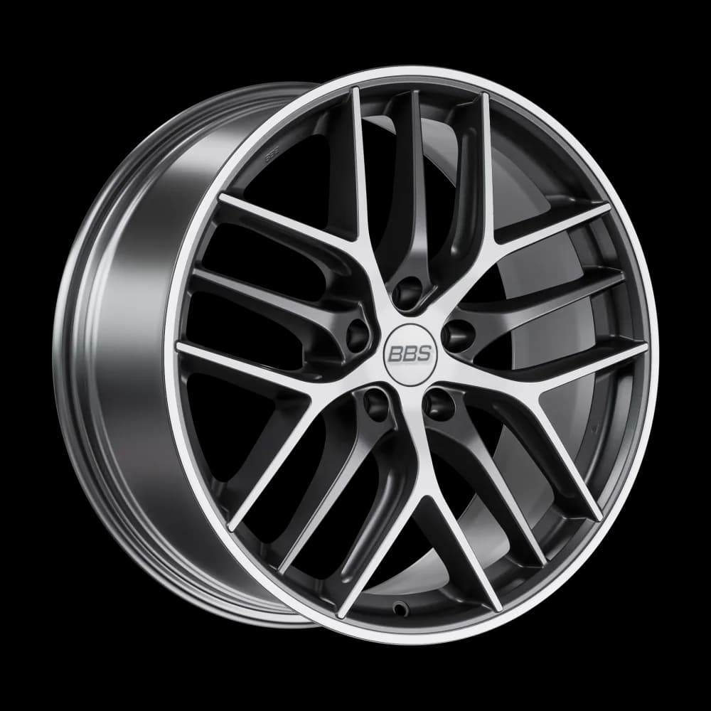 Легкосплавний диск 19" BBS CC-R 19x8,5 ET35 5x120 сатиновий графіт алмазне фрезерування - фото My Tuning Lab