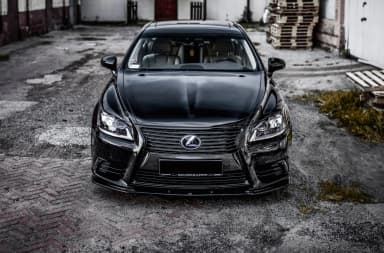 Передній сплітер Maxton Lexus LS MK4 Facelift (чорний глянець) - фото My Tuning Lab