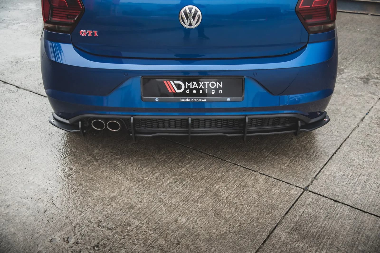 Задня накладка Street Pro Maxton Volkswagen Polo GTI Mk6 - фото My Tuning Lab